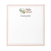Peach Meadow | Gepersonaliseerd Notitieblok (Voorkant)