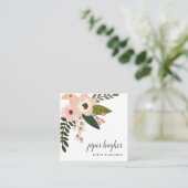Peach Meadow Vierkante Visitekaartje (Staand voorkant)