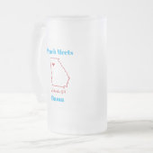 Peach Meets Bama Frosted Mug (Devant gauche)