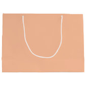 Peach Minimalist Monoline Kalligrafie Bruidsmeisje Groot Cadeauzakje (Achterkant)