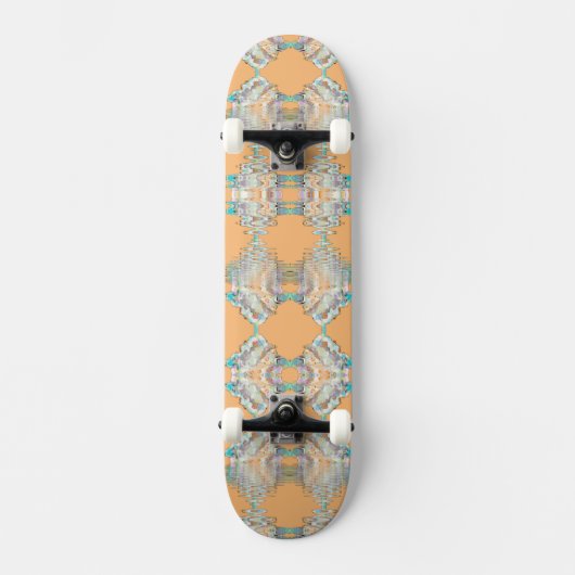Peach Mirrored Waters Skateboard (Recto)