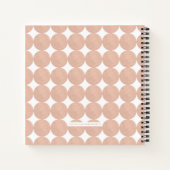 Peach Modern Arc Photo personnalisée Album Journal (Dos)
