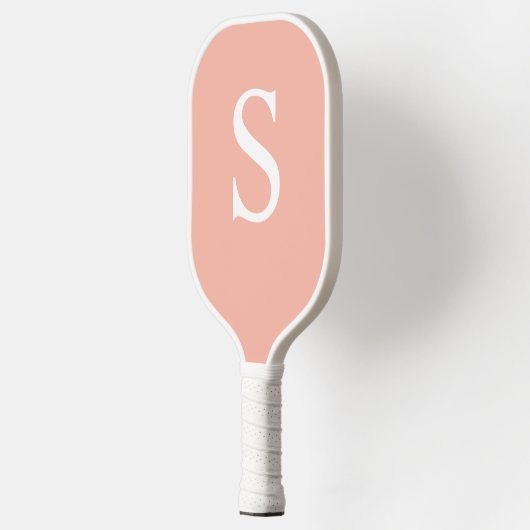 Peach Monogram Aangepaste Pickleball Paddle (Links)
