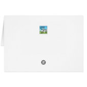 Peach on Earth Funny Christmas Pun Card (Dos Horizontal)