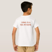 Peach on Earth Funny Kerstpun T-Shirt (Achterkant volledig)