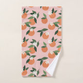 Peach Orange Juice Motif (Serviette à main)