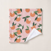 Peach Orange Juice Motif (Gant de toilette)