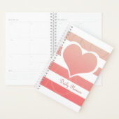 Peach Orange Pastel Heart (Devant avec enveloppe)