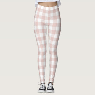 Peach Oranje Gingham Women's Leggings