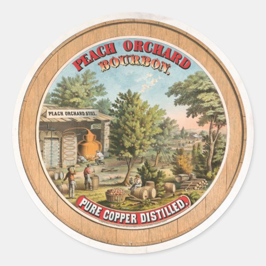 Peach Orchard Bourbon Still Label (Voorkant)