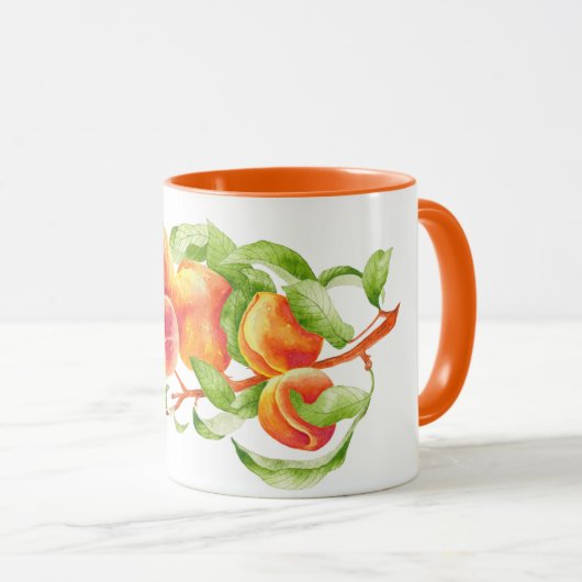'Peach Paradise' op een Combo Mok (I) (Voorkant rechts)