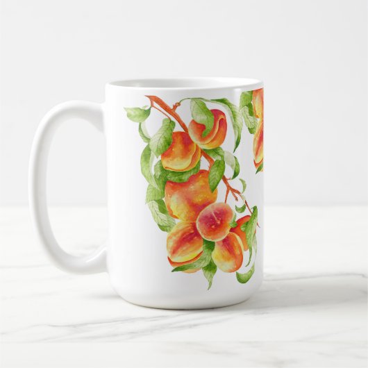Peach Paradise op een klassieke Mok (Links)