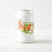 'Peach Paradise' op een Stein Bierpul (Voorkant links)