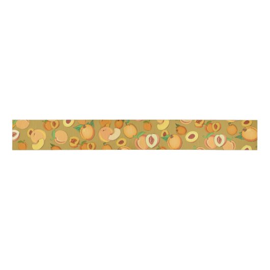 Peach Patroon 2 Grosgrain Lint (Voorkant)