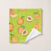 Peach Patroon 4 Bad Handdoek (Wasdoekje)