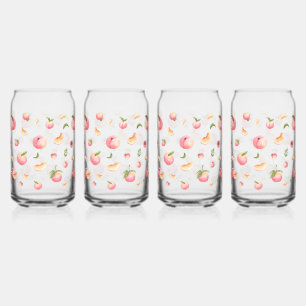 Peach Patroon Blikvorm Glas