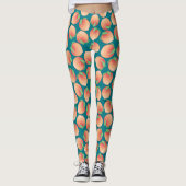 Peach Patroon Leggings (Voorkant)