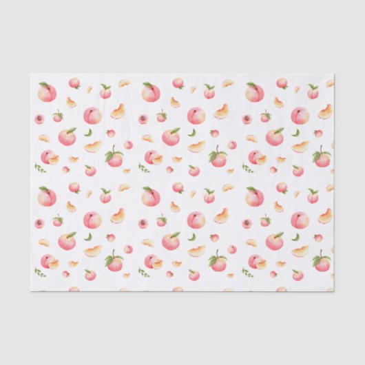 Peach Patroon Tissuepapier (Voorkant)