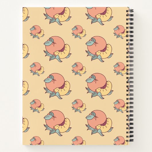 Peach Pattern Composition Notitieboek (Achterkant)