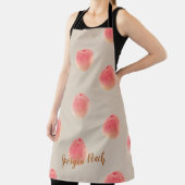 Peach Pattern Kitchen Apron – Peach State Style Schort (Insitu)