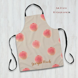 Peach Pattern Kitchen Apron – Peach State Style Schort