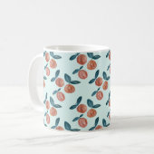 Peach Pattern Painting Koffiemok (Voorkant links)