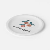 Peach Pattern Painting  Papieren Bordje (Gekanteld)