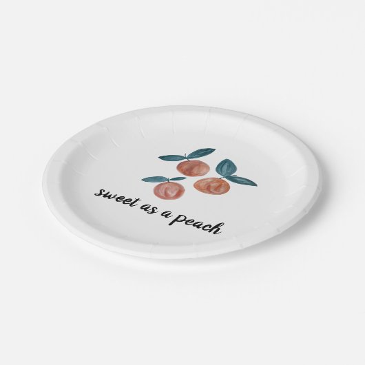 Peach Pattern Painting  Papieren Bordje (Gekanteld)