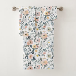 Peach Peach Pastel Aquarelle Floral Cadeau