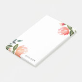 Peach Peonies Post-it® Notes (Schuin)