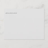 Peach peonies Sage Floral Weddenschap Save Dates Briefkaart (Achterkant)