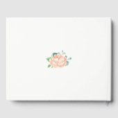 Peach Peony bruiloft Gastenboek (Achterkant)