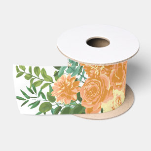 Peach Peony & Roos Floral Wedding Lint