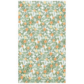 Peach Peony Roos Floral Wedding Tafelkleed (Voorkant)