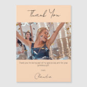 Peach photo merci carte magnétique (Devant)