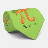 Peach Pi Cute Math Enseignant Pi Day Cravate mascu (Roulé)