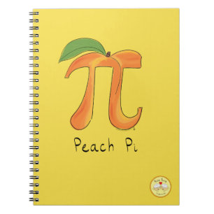 Peach Pi Cute Math Pi Carnet Jour