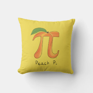 Peach Pi Cute Math Pi Coussin Day