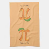 Peach Pi Cute Math Pi Day Pie Cuisine Serviette de (Vertical)