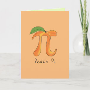 Peach Pi Wenskaart Kaart