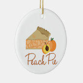 Peach Pie Keramisch Ornament (Rechts)