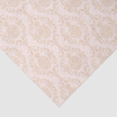 Peach Pineapple Damask-decoupage Tissuepapier (Detail)