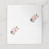 Peach Pink Lavender Purple Fleurs sauvages Cartes (Extérieur déplié)