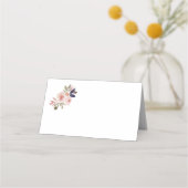 Peach Pink Lavender Purple Fleurs sauvages Cartes (Dos)