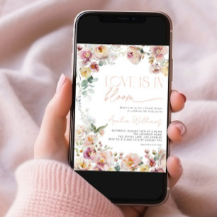  Peach Pink Love is in het Vrijgezellenfeest Bloom Kaart