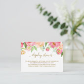Peach & Pink Peony Affichage Douche Invitation Ins (Debout devant)