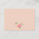 Peach & Pink Peony Affichage Douche Invitation Ins (Dos)