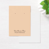 Peach Plain Simple Custom Oorsprongskaart Visitekaartjes (Bureau)