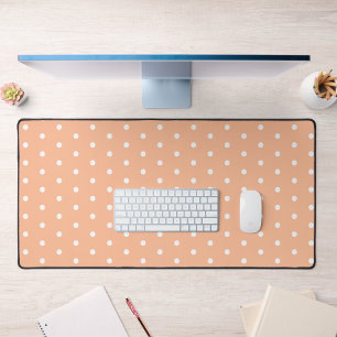 Peach Polka Dot Bureaumat