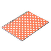 Peach Polka Dots Pattern Pattern Pattern Illustrat Notitieboek (Linkerzijde)